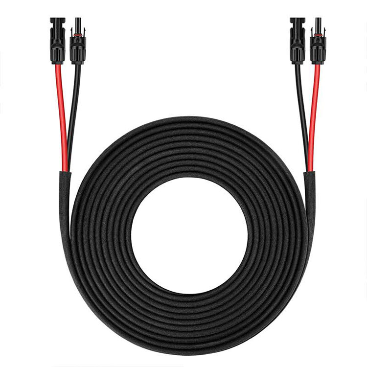 Päikesepaneeli pikenduskaabel-25FT 10AWG(6mm2) Päikesepaneeli traat Twin